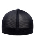 Flexfit 5511UP Unipanel Trucker Cap - Melange Navy - back
