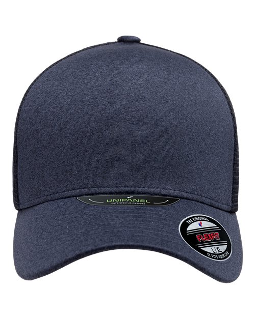 Flexfit 5511UP Unipanel Trucker Cap - Melange Navy - front