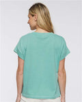 LAT 3502 Women's Vintage Wash Tee - Washed Saltwater - model back
