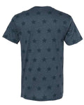 Code Five 3929 Unisex Star Print Tee - Denim Star - back