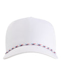 Imperial 5054 The Wrightson Cap - White/ Light Blue-Red - front