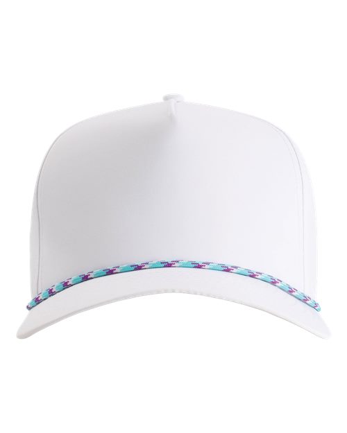 Imperial 5054 The Wrightson Cap - White/ Teal-Purple - front