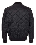 Weatherproof 21752 Men's HeatLast Quilted Packable Bomber - Black - back