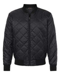 Weatherproof 21752 Men's HeatLast Quilted Packable Bomber - Black - front