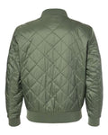 Weatherproof 21752 Men's HeatLast Quilted Packable Bomber - Olive Grey - back