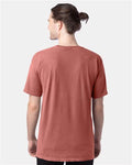 Hanes GDH100 Men's Garment-Dyed T-Shirt - Nantucket Red - model back