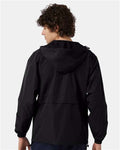 Champion CO125 Unisex Full-Zip Anorak Jacket - Black - model back