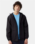 Champion CO125 Unisex Full-Zip Anorak Jacket - Black - model front