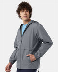 Champion CO125 Unisex Full-Zip Anorak Jacket - Graphite - model side