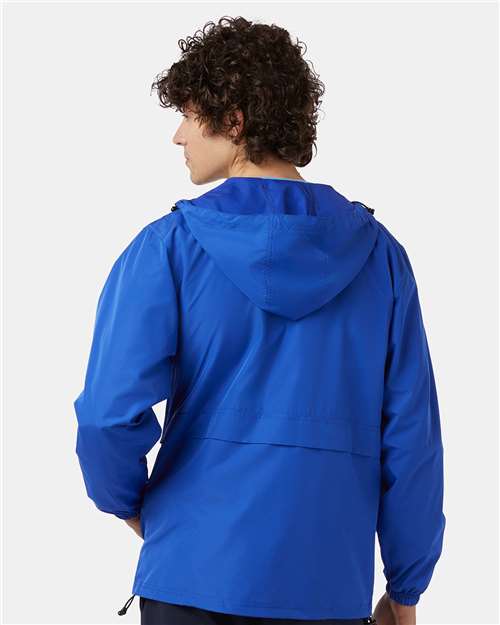 Champion CO125 Unisex Full-Zip Anorak Jacket - Royal Blue - model back