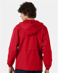 Champion CO125 Unisex Full-Zip Anorak Jacket - Scarlet - model back