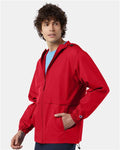 Champion CO125 Unisex Full-Zip Anorak Jacket - Scarlet - model side
