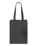 Q-Tees Q1000 12L Gussetted Shopping Bag - Charcoal - back
