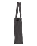 Q-Tees Q1000 12L Gussetted Shopping Bag - Charcoal - side