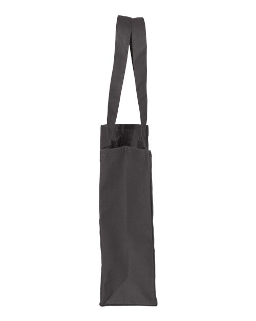 Q-Tees Q1000 12L Gussetted Shopping Bag - Charcoal - side