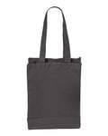 Q-Tees Q1000 12L Gussetted Shopping Bag - Charcoal - front
