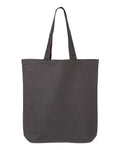 Q-Tees QTBG 12L Economical Tote - Charcoal - back