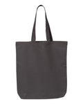 Q-Tees QTBG 12L Economical Tote - Charcoal - front