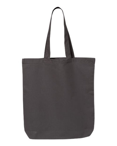 Q-Tees QTBG 12L Economical Tote - Charcoal - front