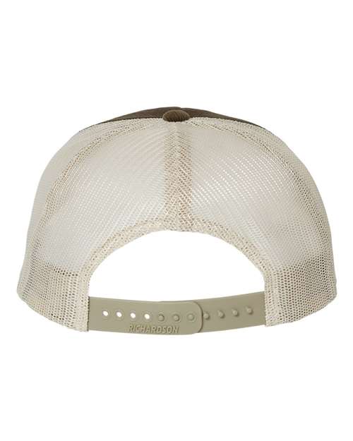 Richardson 930 Troutdale Corduroy Trucker Cap - Brown/ Sand - back