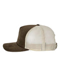 Richardson 930 Troutdale Corduroy Trucker Cap - Brown/ Sand - side