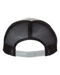 Richardson 930 Troutdale Corduroy Trucker Cap - Light Grey/ Black - back