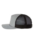 Richardson 930 Troutdale Corduroy Trucker Cap - Light Grey/ Black - side