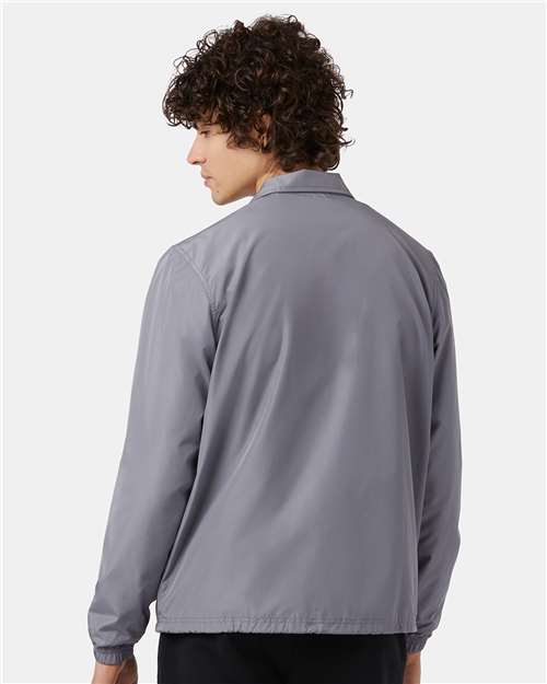 Champion CO126 Unisex Coach's Jacket - Graphite - model back