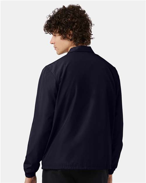 Champion CO126 Unisex Coach's Jacket - Navy - model back