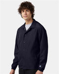 Champion CO126 Unisex Coach's Jacket - Navy - model side