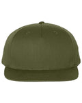 Richardson 255 Pinch Front Structured Snapback Trucker Cap - Army Olive - front