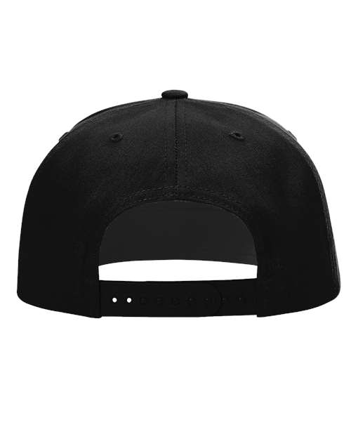 Richardson 255 Pinch Front Structured Snapback Trucker Cap - Black - back