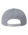 Richardson 255 Pinch Front Structured Snapback Trucker Cap - Heather Grey - back