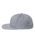 Richardson 255 Pinch Front Structured Snapback Trucker Cap - Heather Grey - side