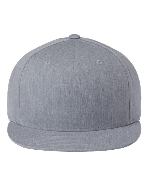 Richardson 255 Pinch Front Structured Snapback Trucker Cap - Heather Grey - front