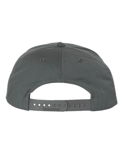 Richardson 255 Pinch Front Structured Snapback Trucker Cap - Flint Grey - back