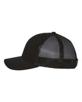 Richardson 112Y Youth Trucker Snapback Cap - Black - side