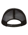 Richardson 112Y Youth Trucker Snapback Cap - Heather Grey/ Black - back