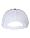 Richardson 112Y Youth Trucker Snapback Cap - Heather Grey/ White - back