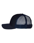 Richardson 112Y Youth Trucker Snapback Cap - Navy - side