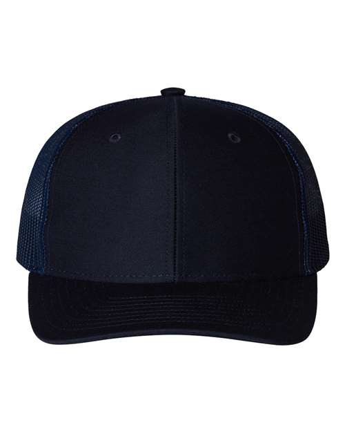 Richardson 112Y Youth Trucker Snapback Cap - Navy - front