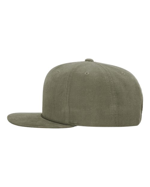 Richardson 253 Timberline Corduroy Cap - Olive - side