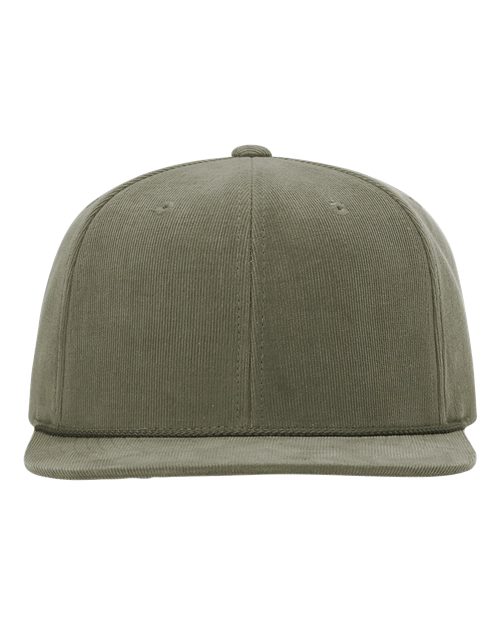 Richardson 253 Timberline Corduroy Cap - Olive - front