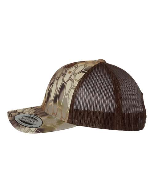 Yupoong 6606 Retro Trucker Cap - Kryptek Highlander - side