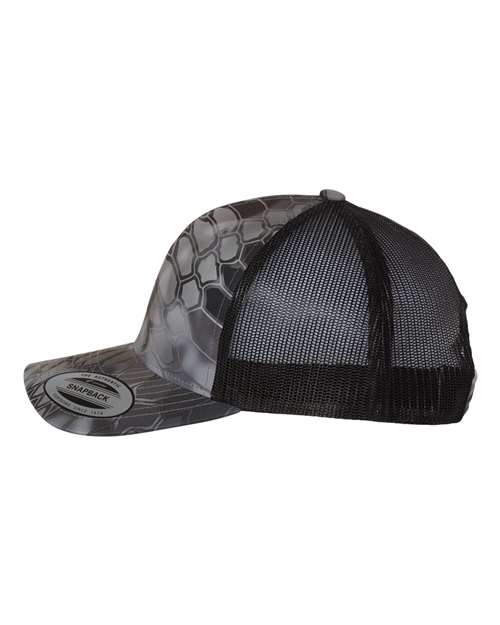 Yupoong 6606 Retro Trucker Cap - Kryptek Raid - side