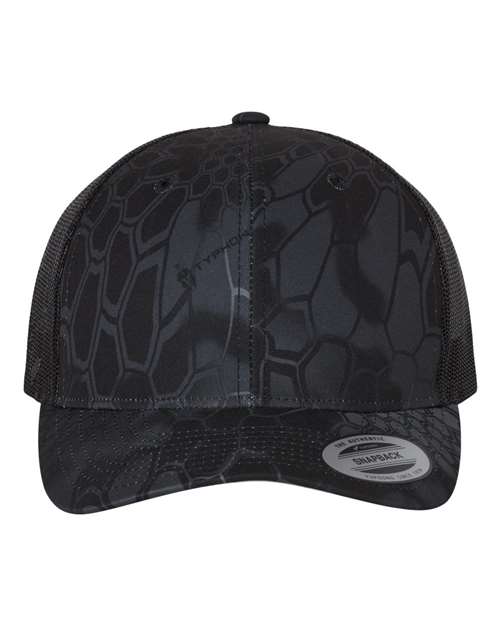 Yupoong 6606 Retro Trucker Cap - Kryptek Typhon - front