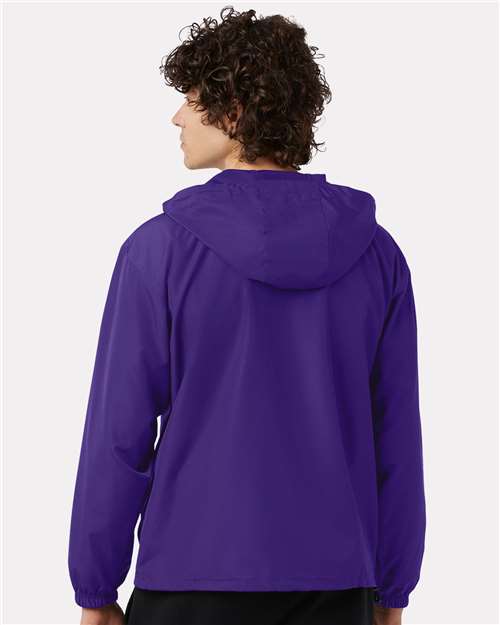 Champion CO200 Unisex Packable Anorak Jacket - Purple - model back
