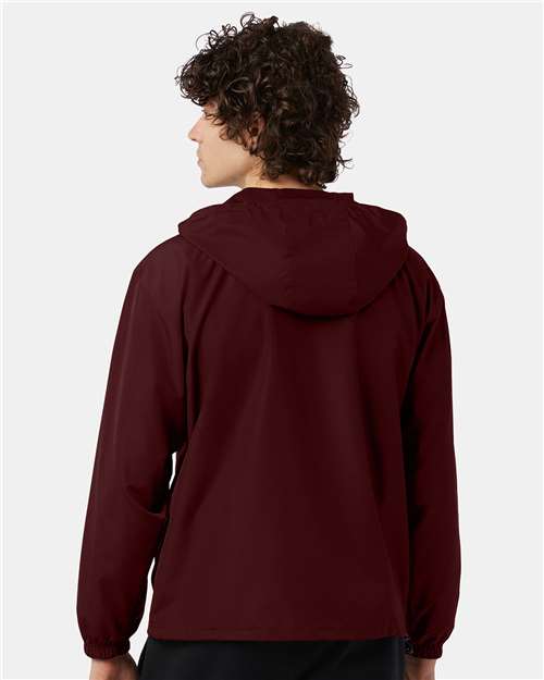 Champion CO200 Unisex Packable Anorak Jacket - Maroon - model back