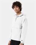 Champion CO200 Unisex Packable Anorak Jacket - White - model front