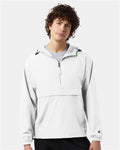 Champion CO200 Unisex Packable Anorak Jacket - White - model side